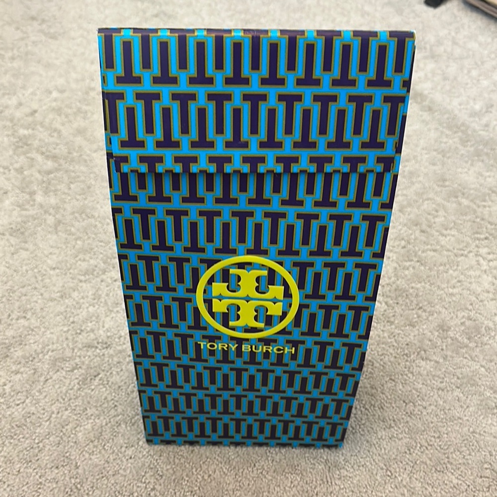 Tory Burch Blue and Yellow Gift Wrap